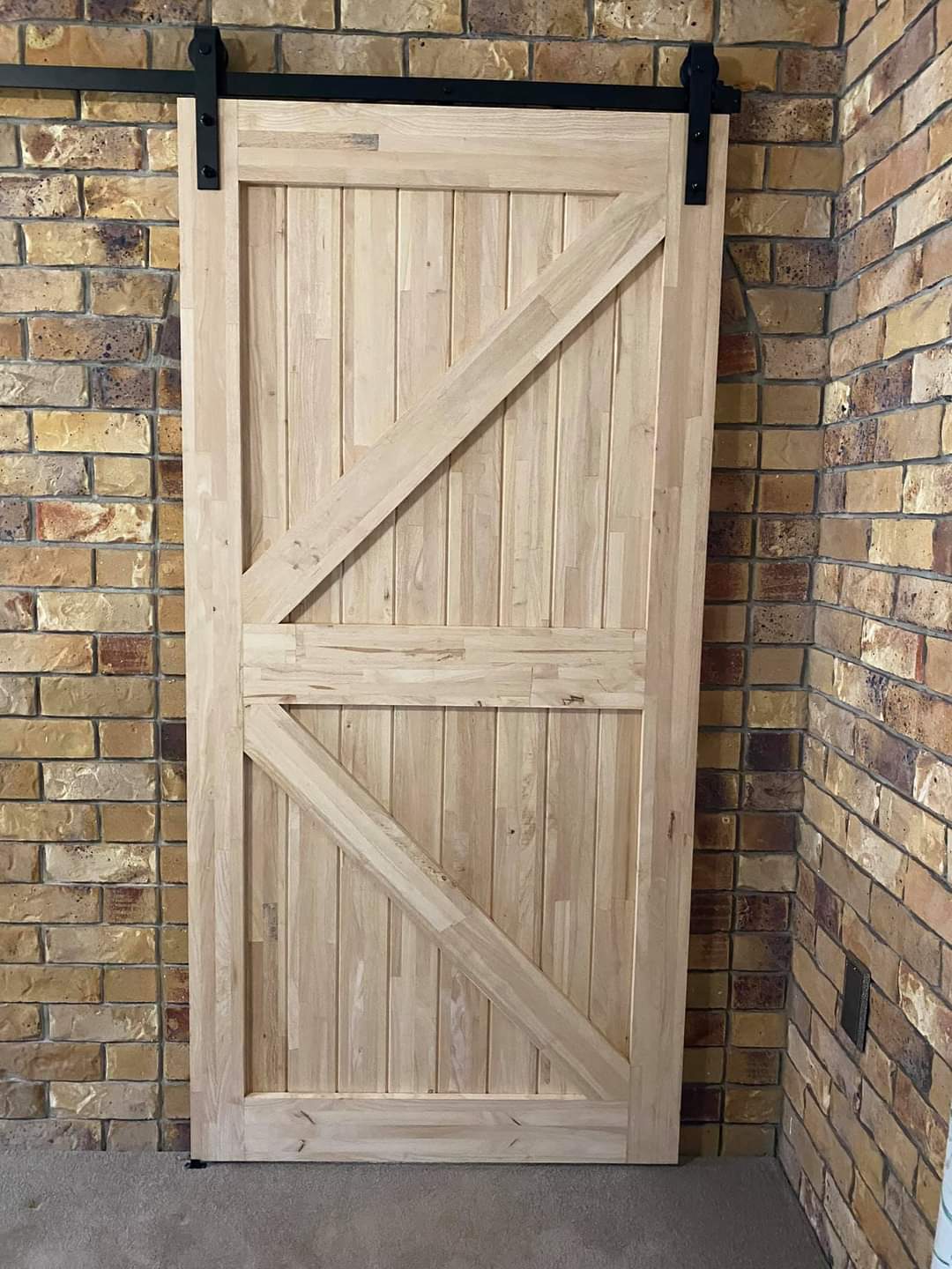British Brace Hardwood Barn Door
